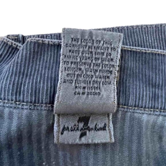 7 for all mankind ~ 5 pocket Grey Corduroy Skirt ~ size 31 - Picture 10 of 10